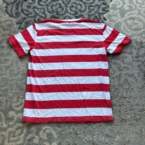 Where’s Waldo? Red & White Striped Tee Medium - Picture 3 of 3